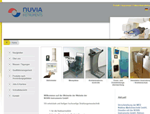 Tablet Screenshot of nuklear-medizintechnik.de